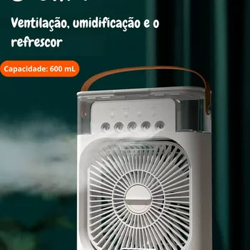 Ventilador de Nebulização Umidificador e Climatizador