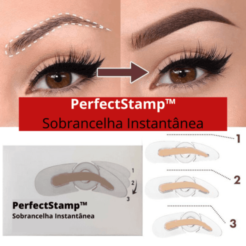 Carimbo Sobrancelha Instantânea PerfectStamp™